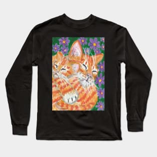 orange ginger kitten Long Sleeve T-Shirt